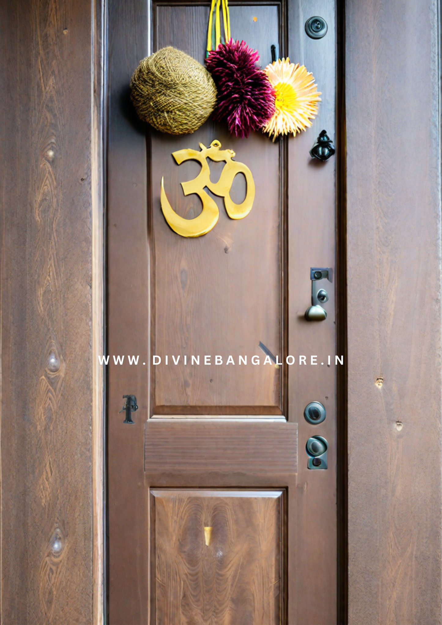 Brass Om Wall/Door Hanging