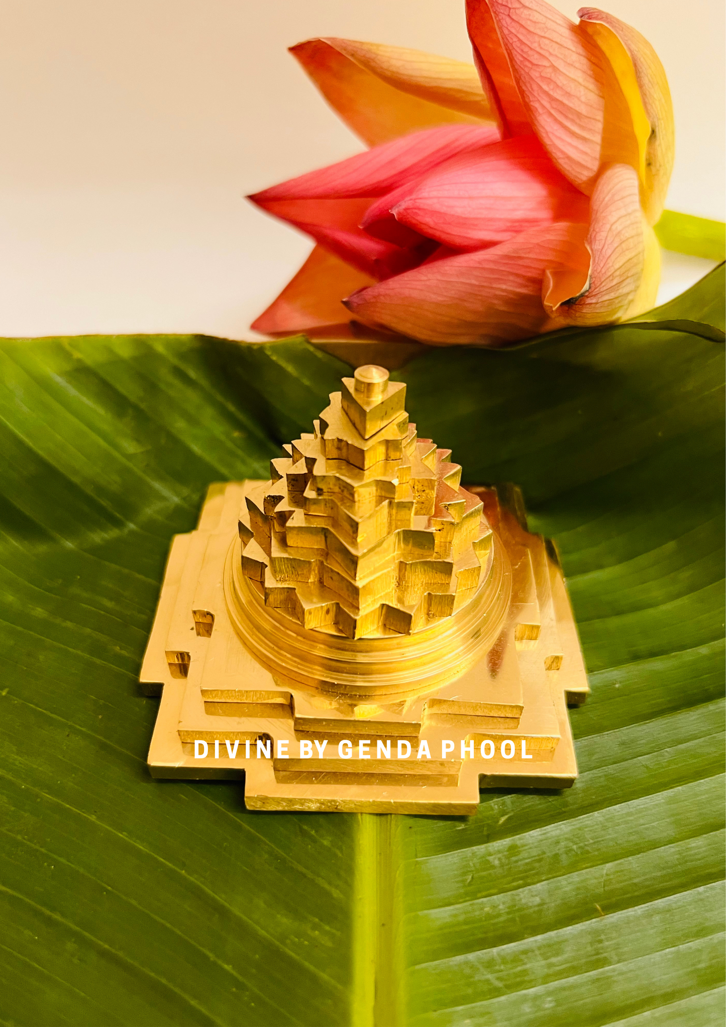 Handcrafted Antique Brass Maha Meru Shree Yantra