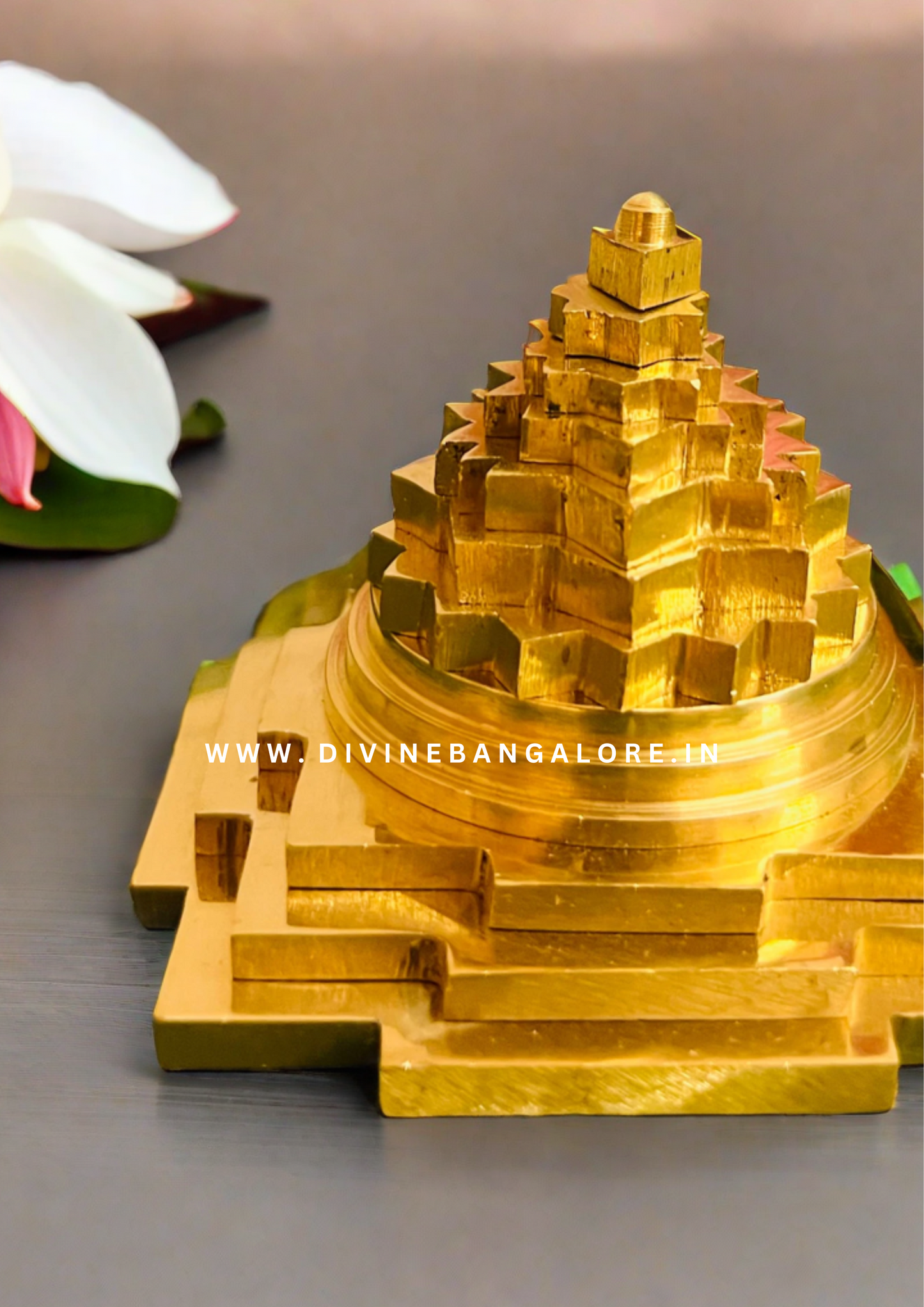 Handcrafted Antique Brass Maha Meru Shree Yantra