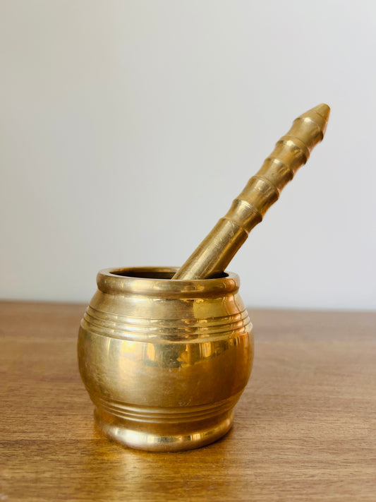 Brass Okhli (Mortar and Pestle)