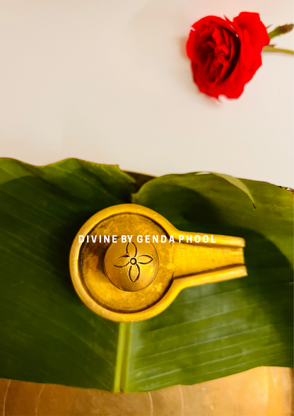 Handcrafted Antique Brass Shivling