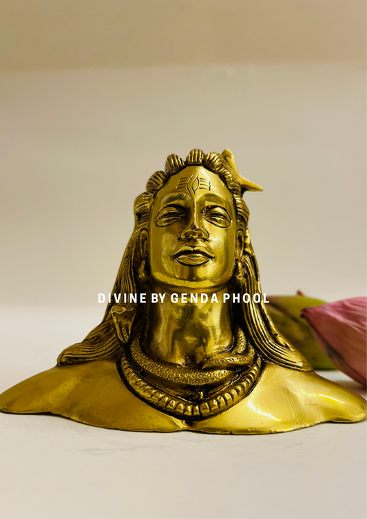 Handcrafted Antique Brass Adiyogi